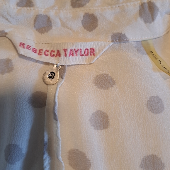 Rebecca Taylor silk tunic, sz 8 - Picture 4 of 5